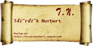 Török Norbert névjegykártya